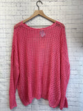 Size Large Ladies Pink EASEL Blouse