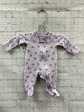 Size Premie Girl's Purple Print Carters Sleeper