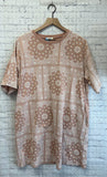Size Medium Ladies Pink Print EASEL Dress