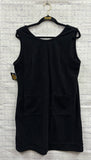 Size Medium Ladies Black Corduroy Tank Dress