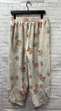 Size Large Ladies Cream Camoflage Pants