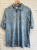 Size Large Men's Gray Print Top