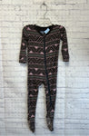 Size 12-18 Months Girl's Gray Print Kic Kee Pants Sleeper