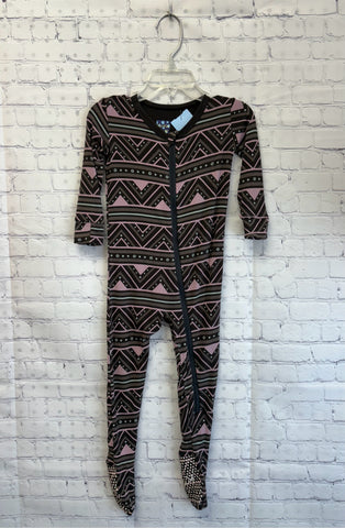 Size 12-18 Months Girl's Gray Print Kic Kee Pants Sleeper