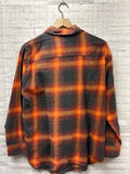 Size Medium Ladies Orange Plaid Old Navy Blouse