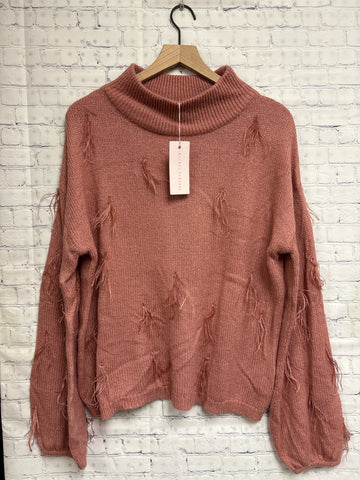 Size Large Ladies Pink Sweater