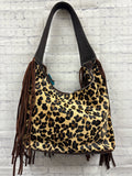 Ladies Tan Animal Print Purse