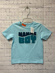 Size 3t Boy's Blue Print Place Top