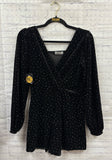 Size Medium Ladies Black Studded Popular 21 Romper