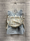 Size 6 months Girl's Blue Stripe Edgehill Collection Short Set