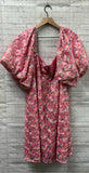 Size 3x Ladies Pink Floral Dress