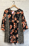 Size Large Ladies Black Floral Umgee Dress