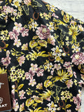 Size Large Men's Black Floral Ariat Shirt