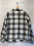 Size Small Ladies White Plaid Jacket