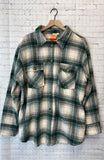 Size XL Ladies Green Plaid Jacket