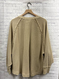 Size Small Ladies Tan American Eagle Top
