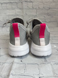 Size 4 Girl's Gray Adidas Tennis Shoe