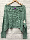 Size Large Ladies Green free people Sweater
