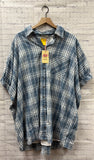 Size Large Ladies Blue Plaid Entro Dress