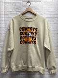 Size XL Ladies Cream Print Sweatshirt