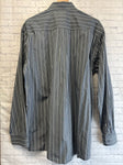 Size Large Men's Gray Stripe Cinch Shirt