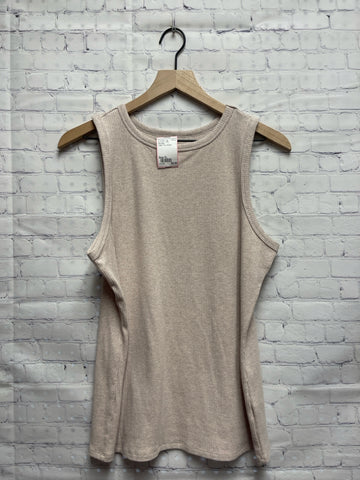Size XL Ladies Tan Ribbed Nine West Tank Top