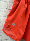 Size 4 Ladies Red lulu lemon Workout Shorts