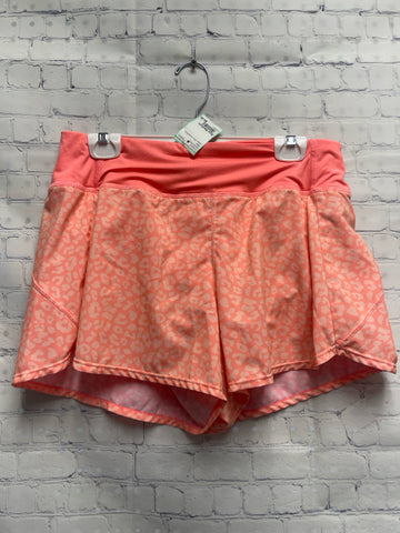 Size Medium Ladies Pink Animal Print Zelos Workout Shorts