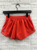 Size 4 Ladies Red lulu lemon Workout Shorts