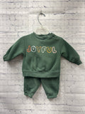 Size 3 Months Girl's Green Little Co. Pantset