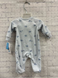 Size New born Boy's Blue Fleece Carters Sleeper