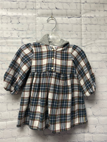 Size 12-18 Months Girl's Blue Plaid Zara Dress