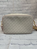 Ladies White Print Michael Kors Purse