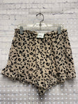 Size Small Ladies Tan Animal Print Shorts