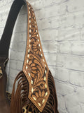 Ladies Tan Animal Print Purse