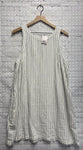 Size Large Ladies Cream Stripe A NEW DAY Tank Dress
