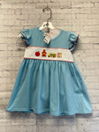 Size 5 Girl's Blue Stripe Short Set