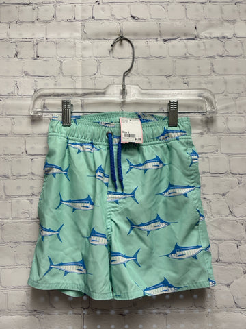Size 8 Boy's Blue Print Class Club Swim Shorts