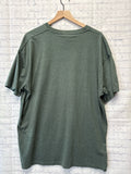 Size 2X Ladies Green Print Top