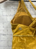 Size 6 Ladies Yellow Print lulu lemon Sports Bra
