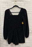 Size Medium Ladies Black Studded Popular 21 Romper