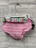 Size 2T Girl's Pink Stripe Pete +  Lucy Swimsuit