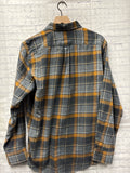 Size Medium Men's Gray Plaid Izod Shirt