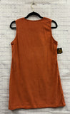 Size Small Ladies Orange Embroidered Tank Dress