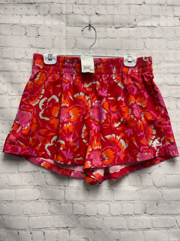 Size Medium Ladies Red Floral Adidas Workout Shorts