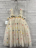 Size 3t Girl's White Floral Tank Dress
