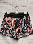 Size Medium Ladies Black Print Zelos Workout Shorts
