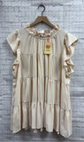 Size 1X Ladies Cream Entro Blouse