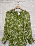 Size X-Small Ladies Green Floral LAUREN CONRAD Blouse