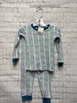 Size 24 Months Boy's White Print Burt's Bees PJ Set